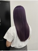 パープル、ロングヘア