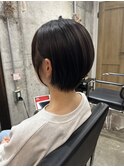マッシュショートおしゃれ女子ウルフヘア外ハネボブレイヤーボブ