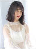 暗髪 黒髪 切りっぱなしボブ