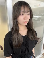 美容室 びゃんびゃん 社店&nbsp;レイヤーカット/くびれヘア/ダブルカラー/アプリコットオレンジ