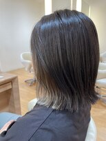 ニューヨークニューヨークマザーズ(NYNY Mothers)&nbsp;ナチュラルインナー/グレー/切りっぱなしボブ/外ハネ