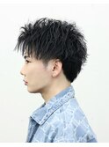 ソフトツイスト アップバング ショート
