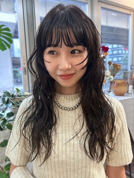 マルケ ドゥ マッシュ(MaruQuee de mashu) 小顔見せふんわりナチュラルパーマ/似合わせカット/梅田/茶屋町