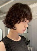 ミニウルフ/チェリーブラウン/デジタルパーマ