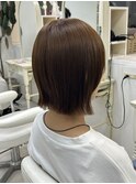 切りっぱなしボブ/外ハネボブ/小顔/小川夏花