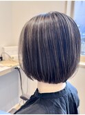黒髪カタログ/クラゲヘアー/オリーブグレー/守谷