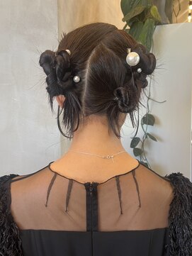 ヘアセット　カチモリヘア　韓国　奈良