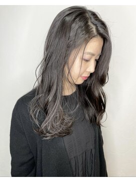 ダークカラーと柔らかカール［稲毛/髪質改善］