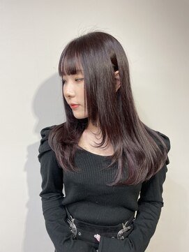 レイヤーカット×バーガンディー