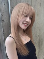 サンク 原宿 表参道(cinq) ヘーゼルベージュレイヤーボブレイヤーカットハッシュカット韓国