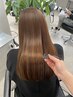 透明感カラー＋髪質改善￥14300