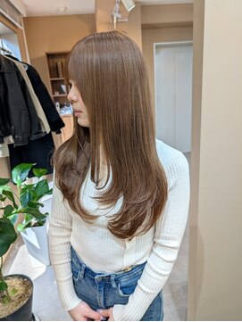 ムード(mood) バタフライレイヤーカット/ことりベージュ/ブラウンベージュ