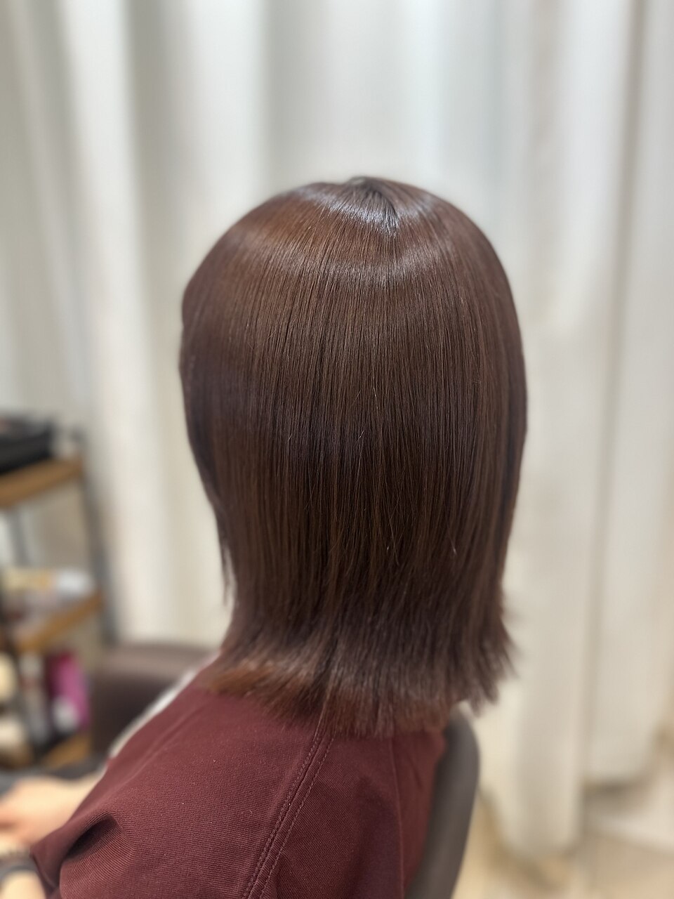 艶ブラウンのナチュラルストレートボブ：L276546726｜アッシュ 久が原