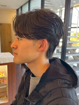 ヘアーアンドエステ ハラダ 滝ノ水店(Hair&Esthe Harada) メンズ/フェザーパーマ/マッシュショート