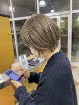 サンタフェ 柳津店(Santa'Fe)&nbsp;Santa'Fe式脱白髪染め白髪ぼかしカラー[ビフォーアフター]