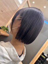 ハイレート 坂戸店(Hairate)&nbsp;ペールラベンダー×丸みボブ