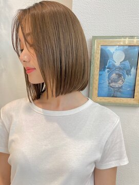 シー バイ ロンド 新宿(Sea by Lond) ボブ×チョコレートカラー【髪質改善/新宿/レイヤー/縮毛矯正】