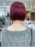 カシスレッドボブ_切りっぱなしボブピンクブラウン_ba485121