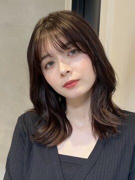 ノイ(noi) ミルクティーベージュカラーくびれヘアグレージュカラー韓国