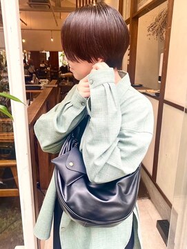 モク 大阪梅田店(MOK) 【おしゃれにかっこよく】丸みハンサムショート