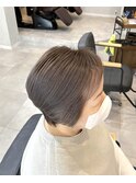 髪質改善/ショート/ショートボブ/白髪ぼかし/ベージュ/縮毛矯正