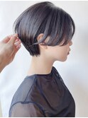 【morio 原宿】大人可愛い　黒髪　マッシュショート　耳かけ