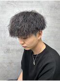 MEN'S HAIR カルマパーマ ダークアッシュ ニュアンスパーマ