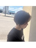 ショートカット/ショートボブ/センターパート