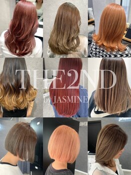 ザセカンドバイジャスミン(THE 2ND by JASMINE)の写真/透明感のあるカラーや外国人風カラーまで幅広く対応◎髪に優しい薬剤でダメージレスに理想の色味♪