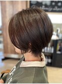 ショート/ボブ/髪質改善/ハイライト/白髪ぼかし
