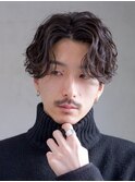 銀座センターパート波巻きパーマッシュツイスパメンズパーマ