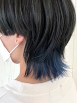 ニューヨークニューヨークマザーズ(NYNY Mothers)&nbsp;マッシュウルフ/インナーカラー/ブルーブラック/透明感暗髪