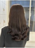 コテ巻き風パーマ/韓国風パーマ/デジタルパーマ/マロンベージュ