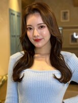 ロンド ストラーダ 心斎橋(Lond strada)&nbsp;くびれヘア×アプリコットオレンジ×美髪［髪質改善/縮毛矯正］