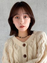 ガーデンヨコハマ(GARDEN YOKOHAMA)&nbsp;ミディアムレイヤーカット　ボブ　ダークアッシュ　大人ガーリー