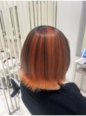 ★20代30代◎大人美人◎艶髪ミディ×暖色デザインカラー