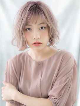 ドクターズサロン LAB 小山店 シースルーバングインナーカラーこなれボブt小山10代20代30代