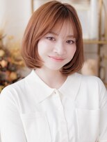 カバーヘアアンドスパ ブリス 浦和(COVER HAIR&SPA bliss) 艶髪ピンクミルクティーベージュブリーチなし前下がりボブ20代a