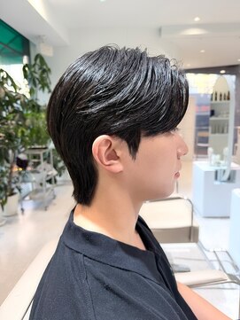 ノラ ウメダ(NORA UMEDA) 韓国ヘア ダウンパーマ×シースルーマッシュ×ショートマッシュ