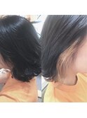 インナーカラーボブ
