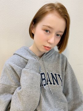 マリアバイアフロート(Maria by AFLOAT) 【山田】アフロート 切りっぱなしツヤ感ミニボブ