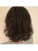 ☆毛先パーマで簡単スタイリング！くせ毛風ボブスタイル☆30代