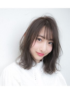 ヘアーメイクフィーカ(FIKA) 【FIKA　津田沼】切りっぱなしセミディ/外ハネ/シースルーバング