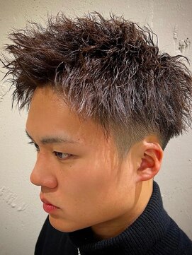 ビンゴ(BINGO) ba286ダークグレージュ束感バーバースタイル2wayバングモテ髪