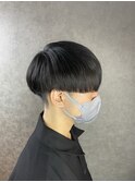 マッシュ 韓国マッシュ 重め 刈り上げマッシュ