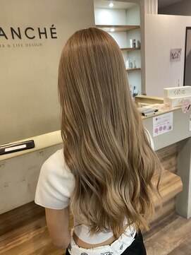 ブランシェ JR勝川駅前店 ミルクティーベージュ/ケアブリーチ/ブリーチ/ダブルカラー