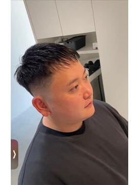 ガニメデ(GANYMEDE) スキンフェード×アップバングショート <都島><メンズサロン>