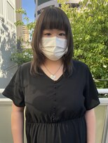 ツイギー 宮西店(TWiGGY) ミディアムウルフ×アッシュブラウン