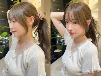 ジーナ 沖縄新都心(Zina)の写真/[#似合わせ]【カット + 髪質改善inケアカラー(白髪染め可)¥7900】印象を変える顔周り似合わせCUTはZina