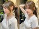 ジーナ 沖縄新都心(Zina)の写真/[#似合わせ]【カット + 髪質改善inケアカラー(白髪染め可)¥7900】印象を変える顔周り似合わせCUTはZina